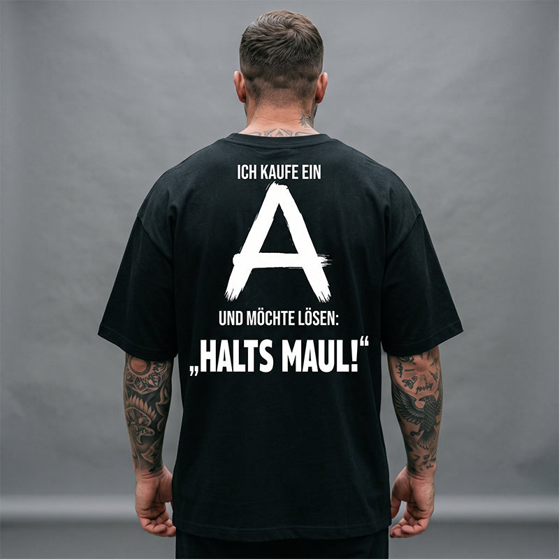 👕 LIMITIERTER 50% RABATT! Herren Urban Streetwear T-Shirt mit witzigem Rücken-Grafikprint – Weicher atmungsaktiver Stoff, Oversized Schnitt für Alltag & Sommer