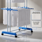 🧺 50% DE RÉDUCTION ! 🛞 Séchoir à Linge Pliable 3 Niveaux – Mobilité 360°, Tube Acier, Gain de Place – Idéal pour Maison & Balcon ✨