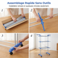 🧺 50% DE RÉDUCTION ! 🛞 Séchoir à Linge Pliable 3 Niveaux – Mobilité 360°, Tube Acier, Gain de Place – Idéal pour Maison & Balcon ✨
