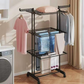 🧺 50% DE RÉDUCTION ! 🛞 Séchoir à Linge Pliable 3 Niveaux – Mobilité 360°, Tube Acier, Gain de Place – Idéal pour Maison & Balcon ✨