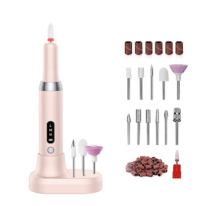 ⏰ 50% RABATT💅🔋 Kabelloses elektrisches Nagelfräser-Set mit Ladestation – Professionelle Maniküre zu Hause! | Tragbar, wiederaufladbar & jederzeit einsatzbereit ✨
