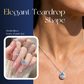 Elegant Blue Teardrop Necklace for Women