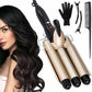 ✨🌸👧 3-Trommel-Lockenstab – natürliche Beach Waves im Handumdrehen, ohne Frizz