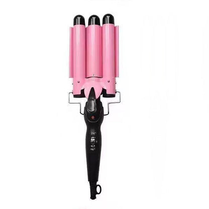 ✨🌸👧 3-Trommel-Lockenstab – natürliche Beach Waves im Handumdrehen, ohne Frizz