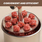 🔪 Fleischbällchenformer aus Edelstahl – 6/12 Löcher, perfekt geformte Bällchen in Sekunden 🍖✨