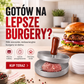 🍔 Burgerpresse mit Holzgriff – professionelle Burger ganz einfach zu Hause!