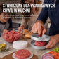 🍔 Burgerpresse mit Holzgriff – professionelle Burger ganz einfach zu Hause!