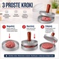 🍔 Burgerpresse mit Holzgriff – professionelle Burger ganz einfach zu Hause!