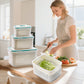 2-in-1 Frischhaltedose mit Abtropffunktion – Obst & Gemüse länger frisch, weniger Verschwendung 🥗✨