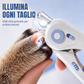 🐾 Nagelschneider für Hunde & Katzen – mit LED-Sensor, Blutader-Erkennung & rutschfestem Griff 🛡️