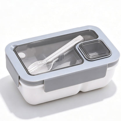 🍱 Mikrowellen-Lunchbox mit Fächern & Besteckfach – PP, spülmaschinenfest, 850–1100 ml 🥗✨