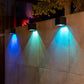 💡🔲 Quadratische Solar-Ambiente-Wandleuchte mit zwei Lichtfarbmodi – modernes Design & kabellose Freiheit! ✨