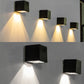 💡🔲 Quadratische Solar-Ambiente-Wandleuchte mit zwei Lichtfarbmodi – modernes Design & kabellose Freiheit! ✨