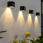 💡🔲 Quadratische Solar-Ambiente-Wandleuchte mit zwei Lichtfarbmodi – modernes Design & kabellose Freiheit! ✨