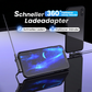 🔌📱 Schnellladeadapter mit 360° Handyhalter – laden & dabei Videos schauen ⚡