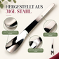 🥄🍮 Dessertlöffel aus Edelstahl mit langem Griff – ideal für Desserts, Eis & Kuchen ✨