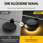 Wasserdichte solarbetriebene LED-Außenleuchten für Dachrinnen und Wände