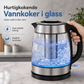 📢📢37 % RABATT !! ⏰2L stor kapasitet elektrisk glasskoker med automatisk avstengning og overopphetingsbeskyttelse