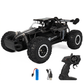 🏎️ Rask 4WD offroad RC-bil – store dekk, støtdemping, LED-lys. Perfekt for tøft terreng og nattkjøring! ✨🌙