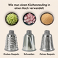 🥕🔪 3-in-1 Dreh-Gemüsehobel mit Saugfuß – schneiden, hobeln & raspeln in Sekunden! 🧅