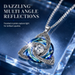 💎 Keltisk knute halskjede – hjerteformet zirkon, 12 farger, justerbar kjetting. Elegant gave til henne! ✨💖