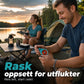 Bærbar stavløs lomme-fiskesnelleenhet
