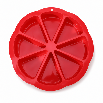 🥧 Silikon sconeform med 8 rom – non-stick, varmebestandig, perfekte trekantede bakverk. Enkel å rengjøre! ✨🧁