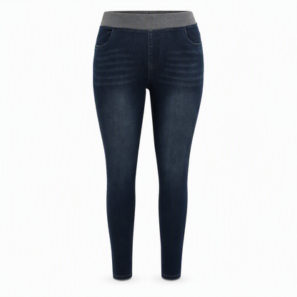 👖 Ingen knapper, ingen klyping | Damers pull-on høytlivede stretchjeans