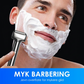 Oppladbar elektrisk barbermaskin for menn med folie – Effektiv og grundig barbering, trådløs og bærbar barbermaskin for våt og tørr barbering til daglig pleie