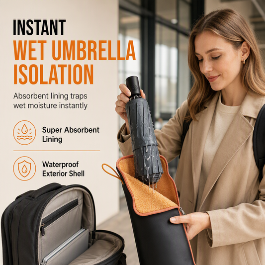 Absorber paraplydrypp umiddelbart! Chenille sammenleggbar paraply-ærme