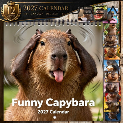 Morsom kapybara-kalender 2027