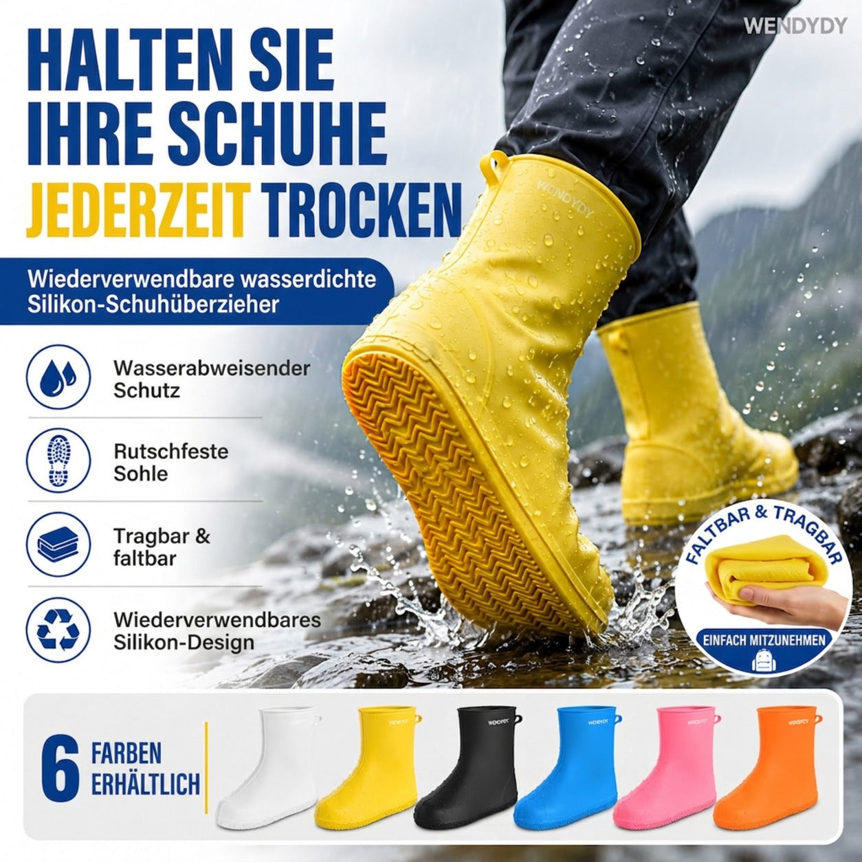 🥳HEISSER SALE 2026🥳💞50.000+ VERKAUFT!👵❤️ 50 % RABATT!  Dicke, abriebfeste, wasserdichte Überschuhe