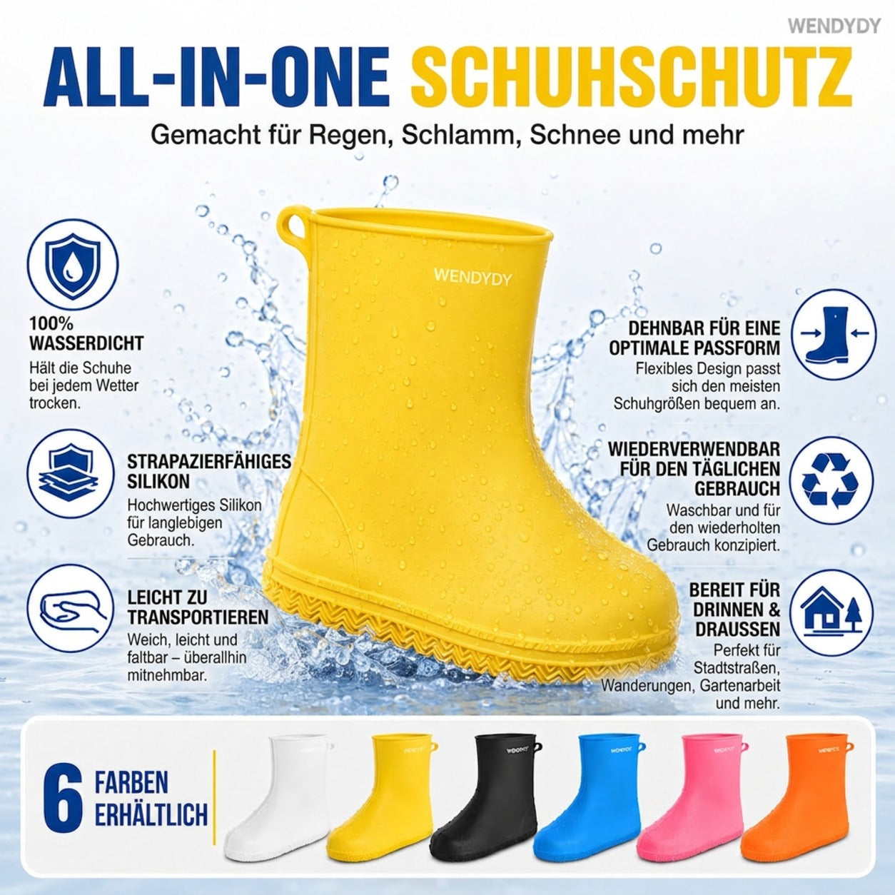 🥳HEISSER SALE 2026🥳💞50.000+ VERKAUFT!👵❤️ 50 % RABATT!  Dicke, abriebfeste, wasserdichte Überschuhe