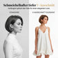 Damen-Trägerkleid mit V-Ausschnitt und Ballon-Rüschensaum