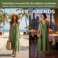 🌿✨ 50% Rabatt! Luftiges Casual Maxikleid mit V-Ausschnitt & Rüschen – Sommerlich, Leicht & Vielseitig für Freizeit & Urlaub